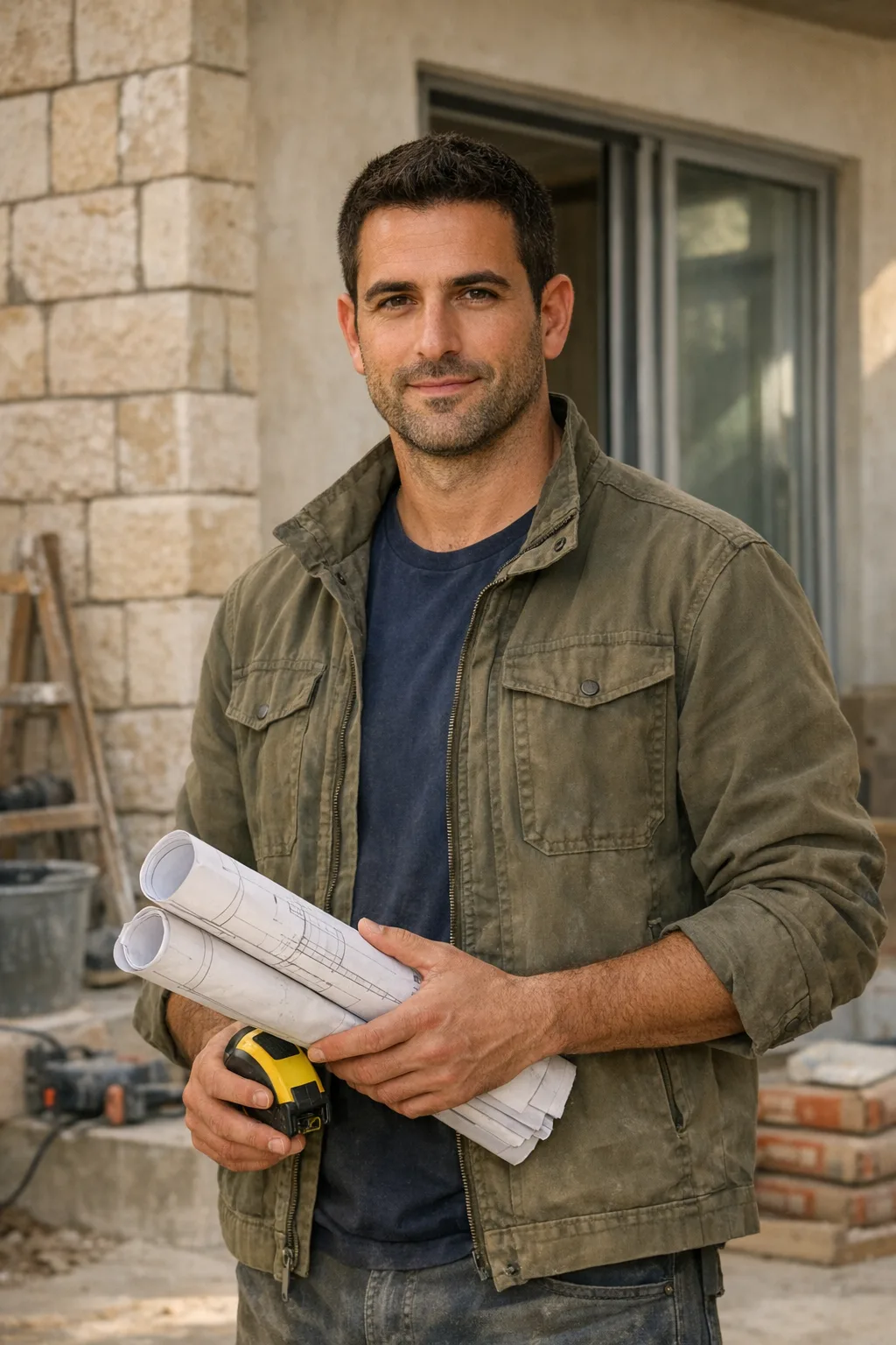 אלמוג חייקה, הנדסאי בניין ומנהל פרויקטים